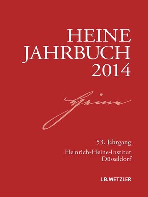 cover image of Heine-Jahrbuch 2014
